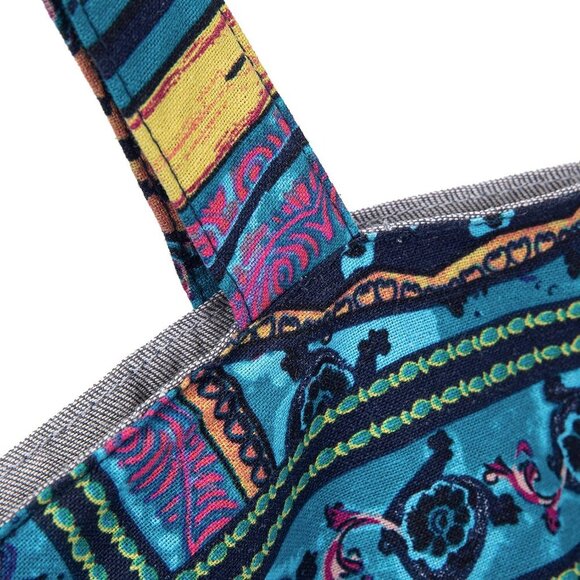 Women Canvas Tote Bag Large Capacity Bohemian Shoulder Handbag - Picture 9 of 9